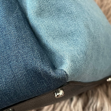 Authentic Preloved Coach Mini Lillie Carryall (Denim Multi)