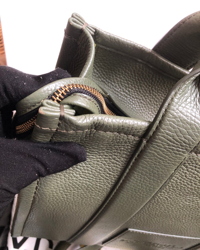 Preloved Marc Jacobs the medium leather tote bag in Green