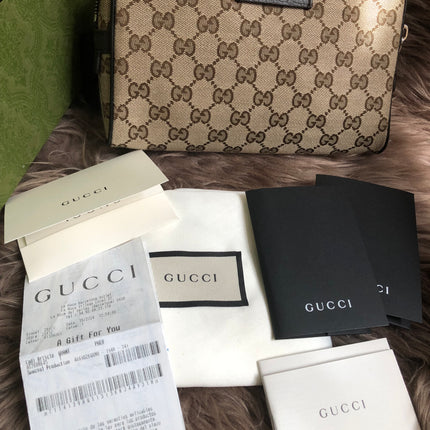 Preloved Gucci Waist Belt Bag GG Canvas