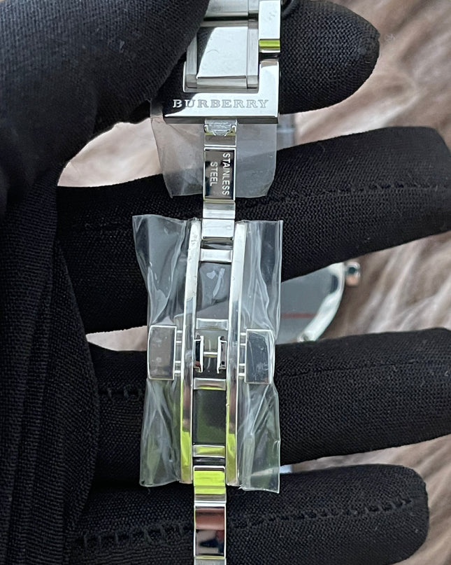 Preloved Authentic Rank N Burberry The City BU9001 stainless steel watch with a black dial.