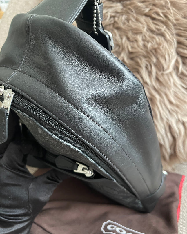 Preloved Authentic Coach Charter Crossbody Sling Bag in Signature Canvas