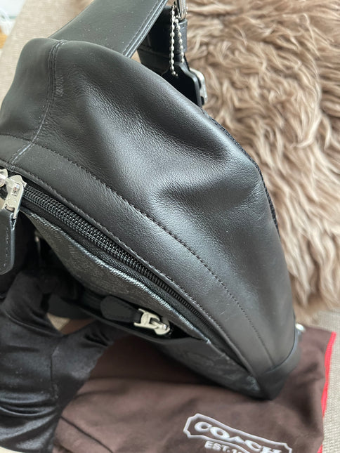 Preloved Authentic Coach Charter Crossbody Sling Bag in Signature Canvas