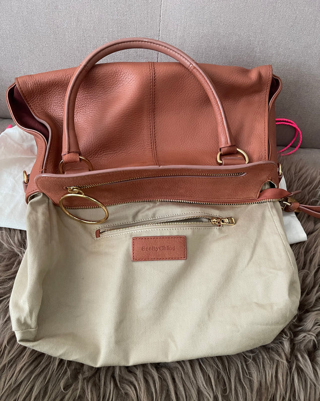 Preloved Authentic SEE BY CHLOE MIYA LEATHER 2WAY