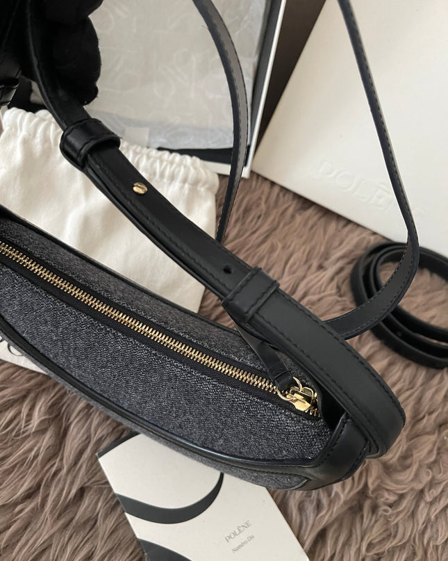 Preloved Authentic Polène Numéro Dix Grained Black Edition Calfskin