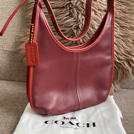 Preloved Authentic Coach Ergo Shoulder Bag in Deep Red