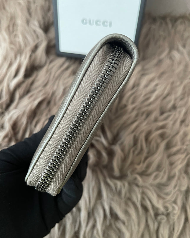 Preloved Authentic Rank A- Gucci Soho Zip-Around Wallet