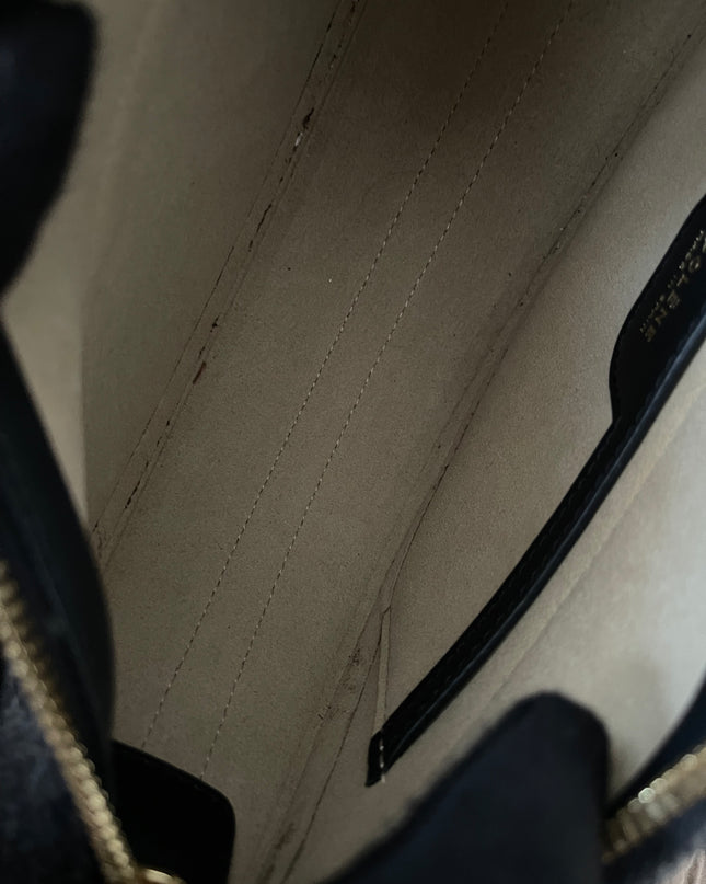 Preloved Authentic Polène Numéro Dix Grained Black Edition Calfskin