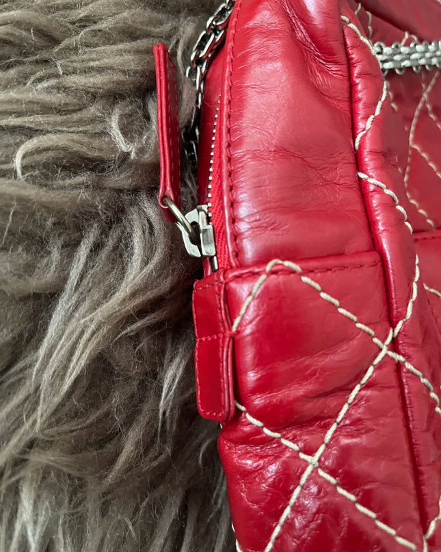 Preloved Authentic Chanel Reissue Camera Bag with silver-tone chain straps
