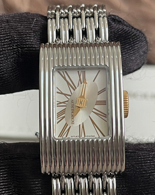 Preloved Authentic Boucheron Reflet Steel Watch with Interchangeable Straps