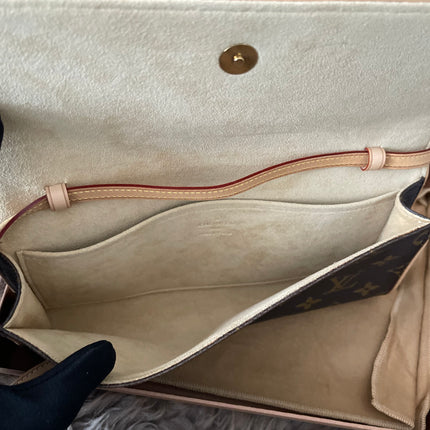 Preloved Authentic Louis Vuitton Monogram Pochette Twin PM cross body bag