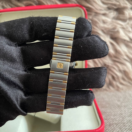 Preloved Authentic Omega Constellation 22.5 mm, Steel - Yellow Gold on Steel - Gold Full Bar