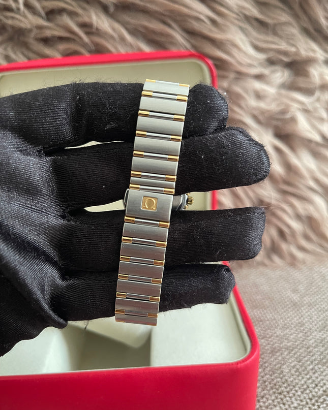 Preloved Authentic Omega Constellation 22.5 mm, Steel - Yellow Gold on Steel - Gold Full Bar