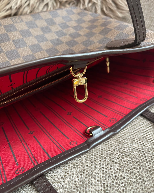 Preloved Authentic Louis Vuitton Neverfull PM — Damier Ebène Canvas
