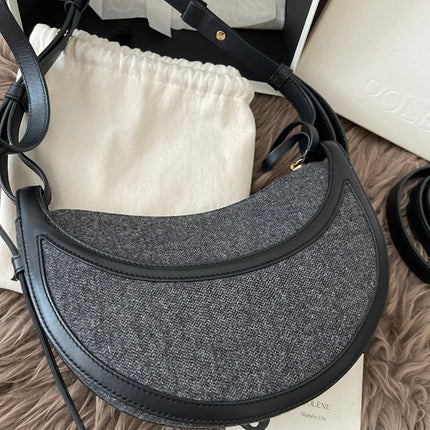 Preloved Authentic Polène Numéro Dix Grained Black Edition Calfskin
