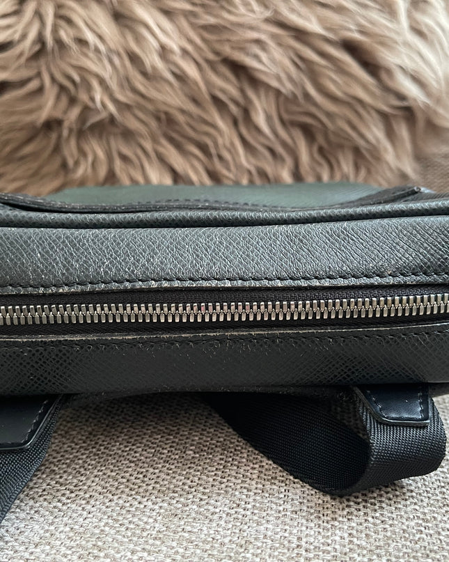 Preloved Authentic Louis Vuitton Taiga Leather Crossbody Bag – Épicéa Green, Silver Hardware