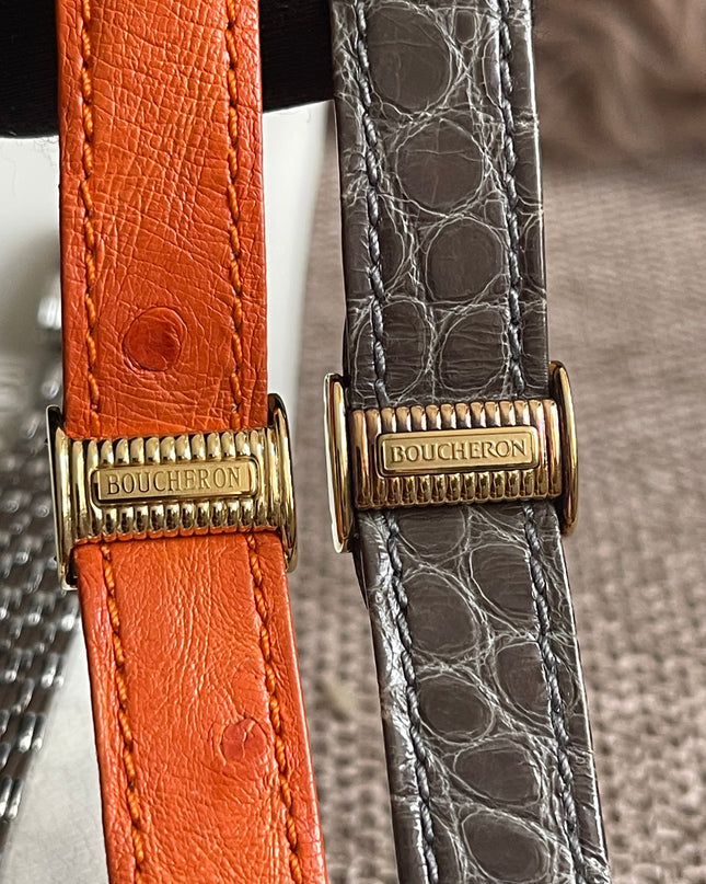 Preloved Authentic Boucheron Reflet Steel Watch with Interchangeable Straps