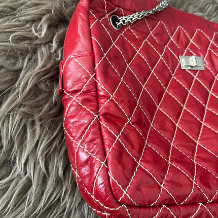 Preloved Authentic Chanel Reissue Camera Bag with silver-tone chain straps