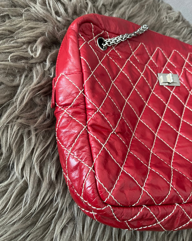 Preloved Authentic Chanel Reissue Camera Bag with silver-tone chain straps