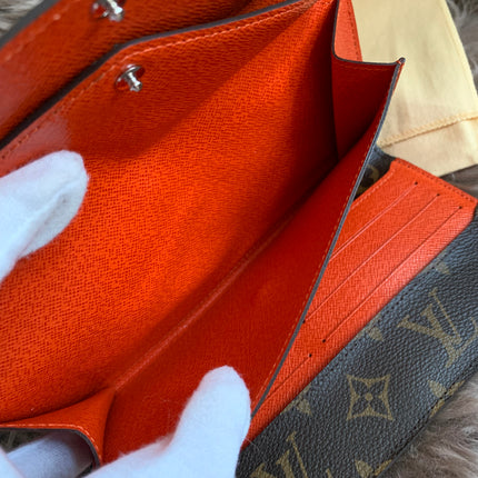 Louis Vuitton Monogram Orange Marie-Lou Wallet