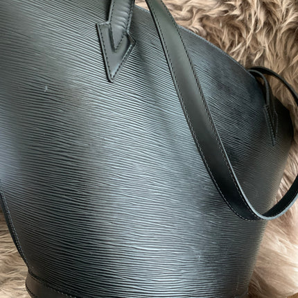 Louis Vuitton Black Epi Leather Saint Jacques PM Tote