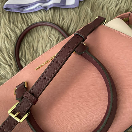 Preloved Authentic Michael Kors Selma Saffiano Leather Medium Satchel