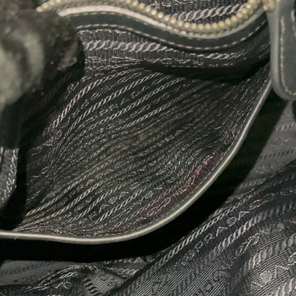 Preloved Authentic Prada Tessuto Nylon Tote Bag Black with Crossbody Strap