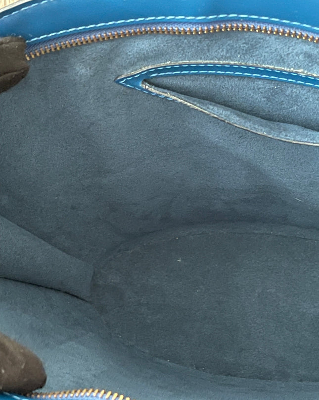 Preloved Authentic Louis Vuitton Saint Jacques bag in blue Epi leather