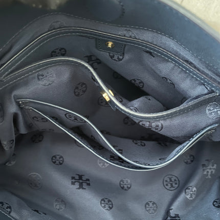 Authentic Preloved Tory Burch Marion Suede Tote
