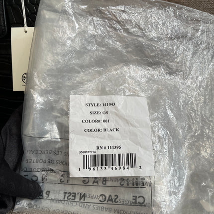 Preloved Authentic Tory Burch Britten Embossed Satchel in Black