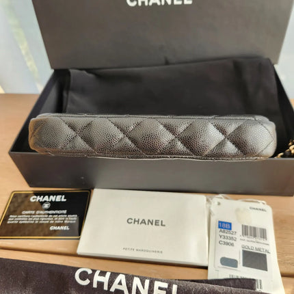 Preloved Authentic Chanel Wallet on Chain Crossbody Black Caviar