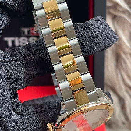 Preloved Authentic Tissot PR 100 Ladies Watch - Two-Tone, Pearlescent Dial and Diamond Markers