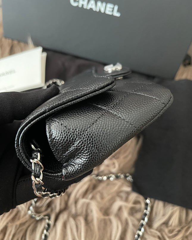 Preloved Authentic Chanel Glasses Case with Chain