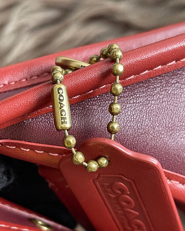 Preloved Authentic Coach Ergo Shoulder Bag in Deep Red