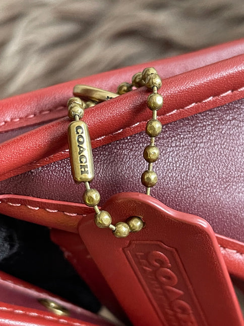 Preloved Authentic Coach Ergo Shoulder Bag in Deep Red
