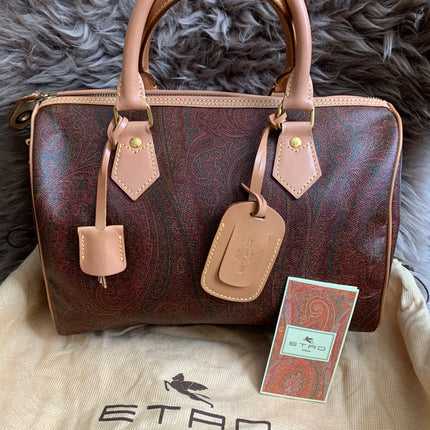ETRO Paisley jacquard Boston bag