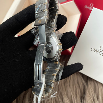 Preloved Authentic Omega Constellation 34mm/17cm, steel ‑ yellow gold on steel ‑ gold full bar