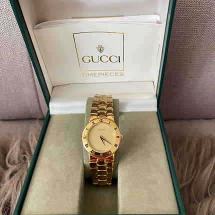 Preloved Authentic Gucci (Vintage) Gold tone metal watch