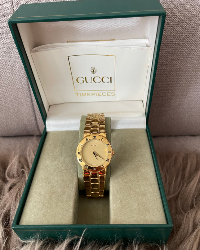 Preloved Authentic Gucci (Vintage) Gold tone metal watch
