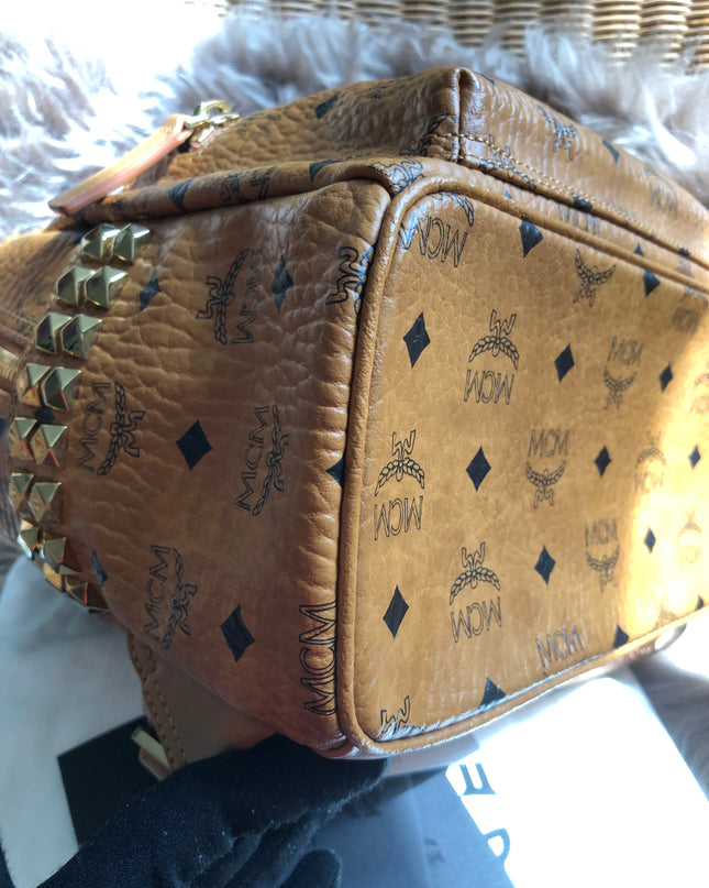Preloved  MCM Stark Side Studs Backpack