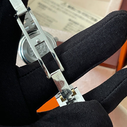 Preloved Authentic Hermès Clipper Watch 2 tone