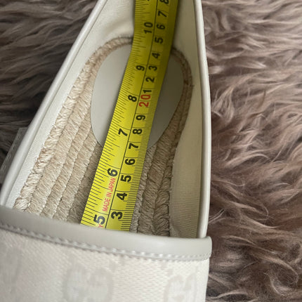 Authentic Preloved Gucci Cream Canvas Espadrilles for men sz 7.5