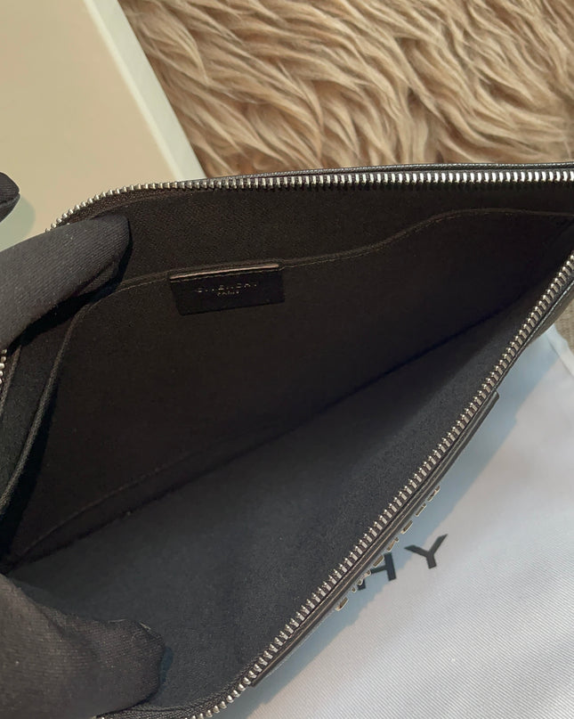 Preloved Authentic Givenchy Antigona Pochette Black Goat Leather