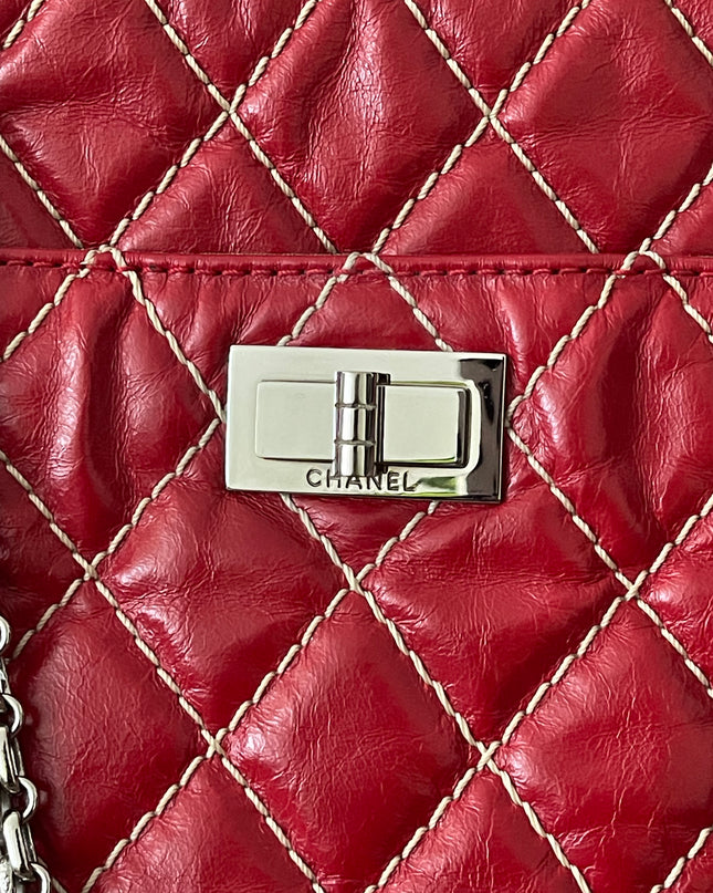 Preloved Authentic Chanel Reissue Camera Bag with silver-tone chain straps