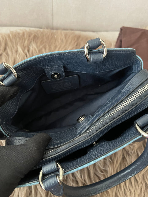 Authentic Preloved Coach Mini Lillie Carryall (Denim Multi)