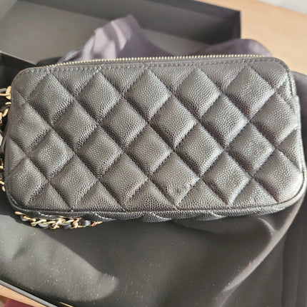 Preloved Authentic Chanel Wallet on Chain Crossbody Black Caviar