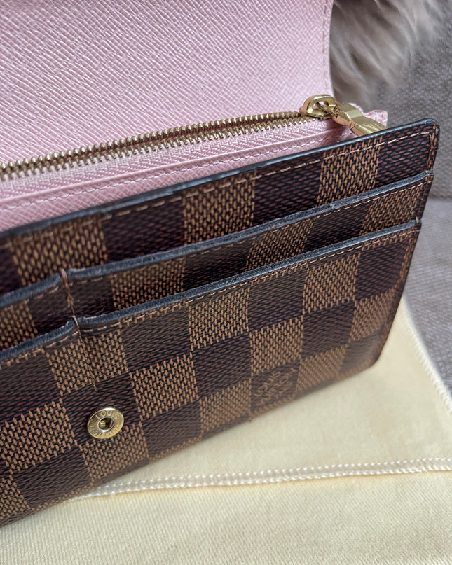 Preloved Authentic Louis Vuitton Sarah Wallet in Damier Ebene