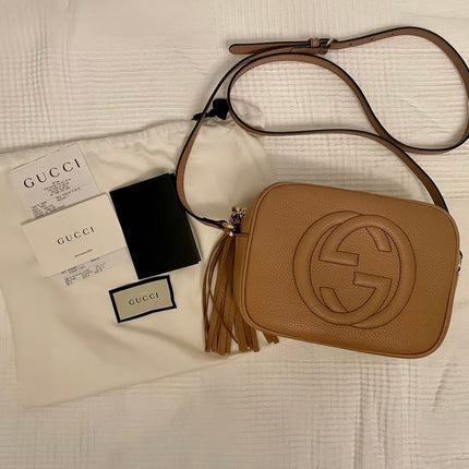 Preloved Authentic Gucci Disco SoHo beige bag