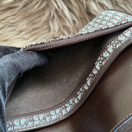 Preloved Authentic Christian Dior Trotter long wallet in brown logo monogram canvas