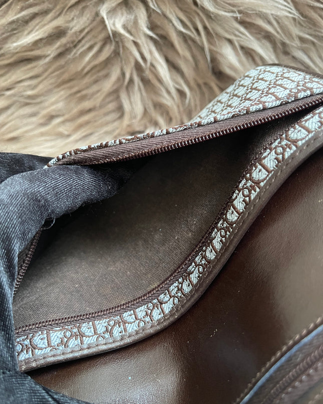 Preloved Authentic Christian Dior Trotter long wallet in brown logo monogram canvas