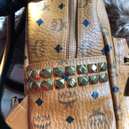 Preloved  MCM Stark Side Studs Backpack